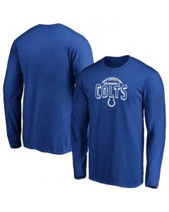 Men's Indianapolis Colts Royal Clamp Down Long Sleeve T-Shirt