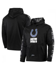 Men's Indianapolis Colts Zubaz Black Tonal Oxide Pullover Hoodie