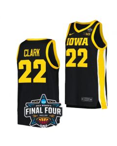 Men's Iowa Hawkeyes #22 Caitlin Clark Black College Stitched Basketball Jersey