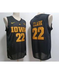 Men's Iowa Hawkeyes #22 Caitlin Clark Black Stitched Jersey