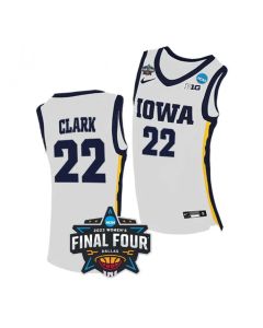 Men's Iowa Hawkeyes #22 Caitlin Clark White College Stitched Basketball Jersey