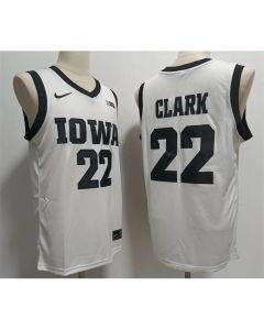 Men's Iowa Hawkeyes #22 Caitlin Clark White Stitched Jersey
