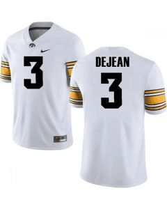 Men's Iowa Hawkeyes #3 Cooper DeJean White Stitched Jersey