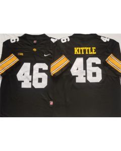 Men's Iowa Hawkeyes #46 Kittle Black Stitched Jersey