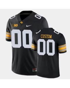 Men's Iowa Hawkeyes Active Player Custom Black Stitched Jersey