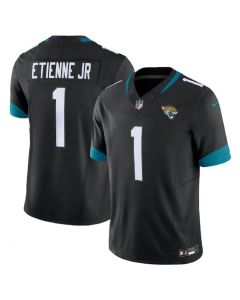 Men's Jacksonville Jaguars #1 Travis Etienne Jr. Black 2023 F.U.S.E Vapor Untouchable Limited Stitched Jersey