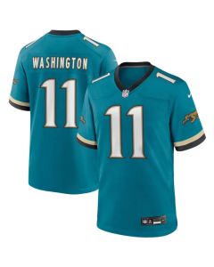 Men's Jacksonville Jaguars #11 Parker Washington Teal Game Jersey (Teal)