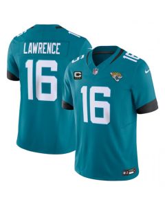 Men's Jacksonville Jaguars #16 Trevor Lawrence Teal 2023 F.U.S.E With 3- Star C Patch Vapor Untouchable Limited Stitched Jersey