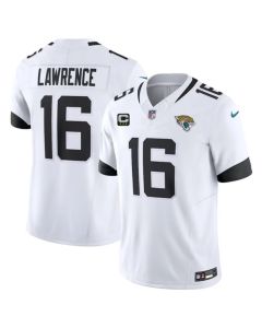 Men's Jacksonville Jaguars #16 Trevor Lawrence White 2023 F.U.S.E With 3- Star C Patch Vapor Untouchable Limited Stitched Jersey