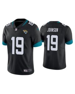 Men's Jacksonville Jaguars #19 Collin Johnson Black Vapor Untouchable Limited Stitched Jersey