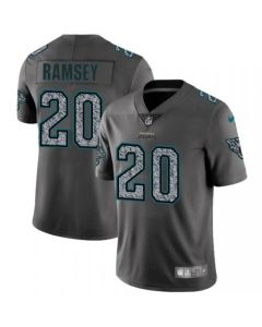 Men's Jacksonville Jaguars #20 Jalen Ramsey 2019 Gray Fashion Static Limited Stitched NFL Jersey Black 2019 Smoke Fashion Limited Stitched NFL Jersey