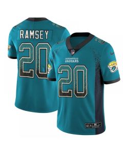 Men's Jacksonville Jaguars #20 Jalen Ramsey Teal 2018 Drift Fashion Color Rush Limited Stitched NFL Jersey