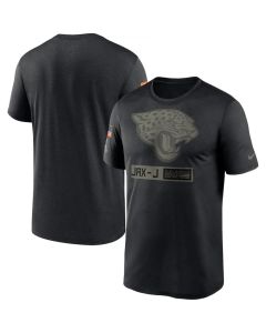 Men's Jacksonville Jaguars 2020 Black Salute To Service Performance T-Shirt