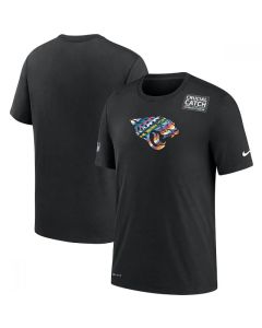 Men's Jacksonville Jaguars 2020 Black Sideline Crucial Catch Performance T-Shirt
