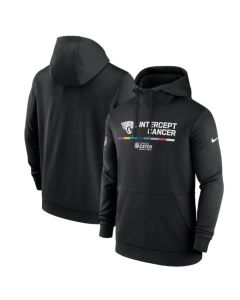 Men's Jacksonville Jaguars 2022 Black Crucial Catch Therma Performance Pullover Hoodie