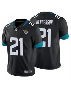 Men's Jacksonville Jaguars #21 CJ Henderson Black Vapor Untouchable Limited Stitched Jersey