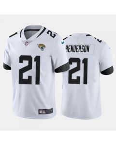 Men's Jacksonville Jaguars #21 CJ Henderson White Vapor Untouchable Limited Stitched Jersey