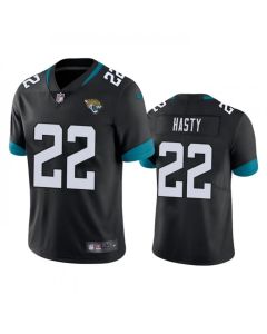 Men's Jacksonville Jaguars #22 JaMycal Hasty Black Vapor Untouchable Limited Stitched Jersey
