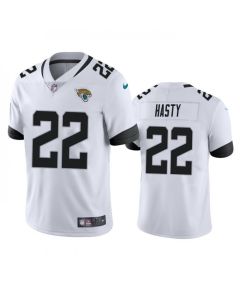 Men's Jacksonville Jaguars #22 JaMycal Hasty White Vapor Untouchable Limited Stitched Jersey