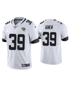 Men's Jacksonville Jaguars #39 Jamal Agnew 2021 White Vapor Untouchable Limited Stitched Jersey