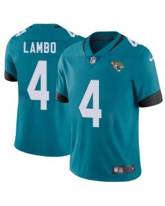 Men's Jacksonville Jaguars #4 Josh Lambo Teal Vapor Untouchable Limited Stitched NFL Jersey