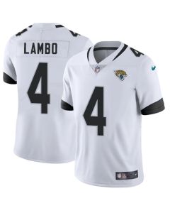 Men's Jacksonville Jaguars #4 Josh Lambo White Vapor Untouchable Limited Stitched NFL Jersey