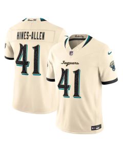 Men's Jacksonville Jaguars #41 Josh Hines-Allen Cream 2026 Rivalries Collection Vapor F.U.S.E. Limited Jersey