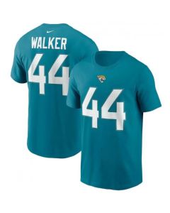 Men's Jacksonville Jaguars #44 Travon Walker 2022 Teal NFL Draft First Round Pick Player Name & Number T-Shirt
