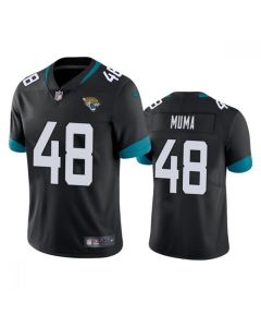 Men's Jacksonville Jaguars #48 Chad Muma Black Vapor Untouchable Limited Stitched Jersey
