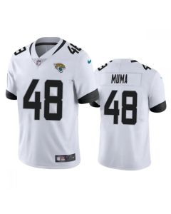 Men's Jacksonville Jaguars #48 Chad Muma White Vapor Untouchable Limited Stitched Jersey