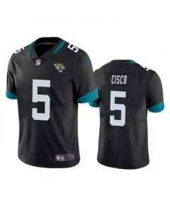 Men's Jacksonville Jaguars #5 Andre Cisco Black Vapor Untouchable Limited Stitched Jersey