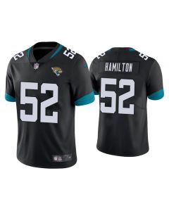 Men's Jacksonville Jaguars #52 Davon Hamilton Black Vapor Untouchable Limited Stitched Jersey