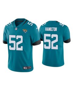 Men's Jacksonville Jaguars #52 Davon Hamilton Blue Vapor Untouchable Limited Stitched Jersey
