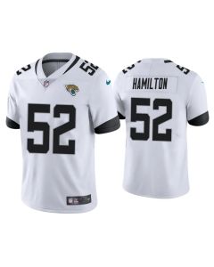 Men's Jacksonville Jaguars #52 Davon Hamilton White Vapor Untouchable Limited Stitched Jersey