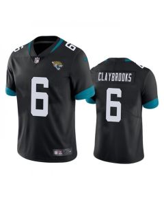 Men's Jacksonville Jaguars #6 Chris Claybrooks Black Vapor Untouchable Limited Stitched Jersey