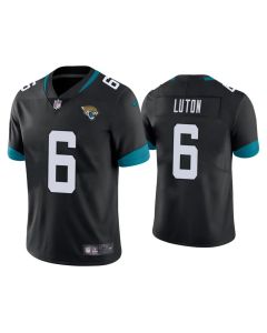 Men's Jacksonville Jaguars #6 Jake Luton Black Vapor Untouchable Limited Stitched Jersey