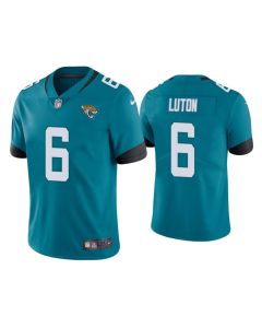 Men's Jacksonville Jaguars #6 Jake Luton Blue Vapor Untouchable Limited Stitched Jersey