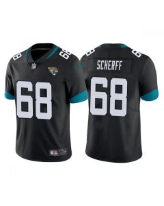 Men's Jacksonville Jaguars #68 Brandon Scherff Black Vapor Untouchable Limited Stitched Jersey