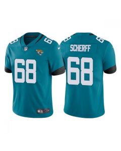 Men's Jacksonville Jaguars #68 Brandon Scherff Teal Vapor Untouchable Limited Stitched Jersey