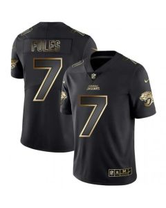 Men's Jacksonville Jaguars #7 Nick Foles 2019 Black Gold Edition Stitched NFL Jersey