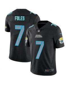 Men's Jacksonville Jaguars #7 Nick Foles Black Impact Limited Stitched NFL Jersey