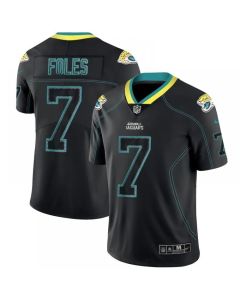 Men's Jacksonville Jaguars #7 Nick Foles Black Lights Out Color Rush NFL Limited Jersey