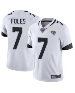 Men's Jacksonville Jaguars #7 Nick Foles White 2019 100th Season Vapor Untouchable Limited Stitched NFL Jersey