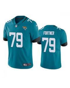Men's Jacksonville Jaguars #79 Luke Fortner Teal Vapor Untouchable Limited Stitched Jersey