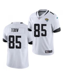 Men's Jacksonville Jaguars #85 Tim Tebow 2021 White Vapor Untouchable Limited Stitched Jersey