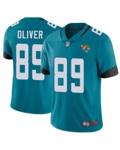 Men's Jacksonville Jaguars #89 Josh Oliver Teal Vapor Untouchable Limited Stitched NFL Jersey