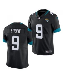 Men's Jacksonville Jaguars #9 Travis Etienne 2021 Black Vapor Untouchable Limited Stitched Jersey