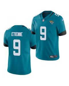 Men's Jacksonville Jaguars #9 Travis Etienne 2021 NFL Draft Teal Vapor Untouchable Limited Stitched Jersey