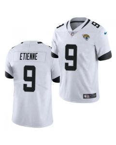 Men's Jacksonville Jaguars #9 Travis Etienne 2021 White Vapor Untouchable Limited Stitched Jersey