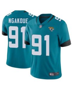 Men's Jacksonville Jaguars #91 Yannick Ngakoue Teal Vapor Untouchable Limited Stitched NFL Jersey
